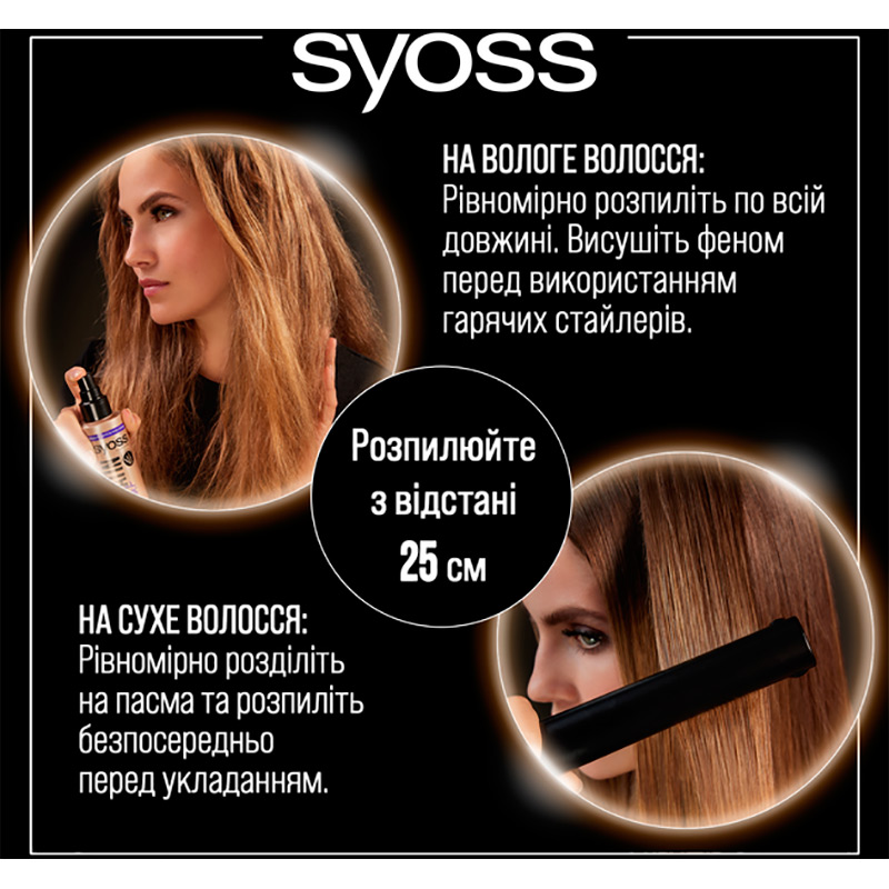 Спрей для волосся SYOSS Keratin 200 мл (9000101049299) Категорія для жінок