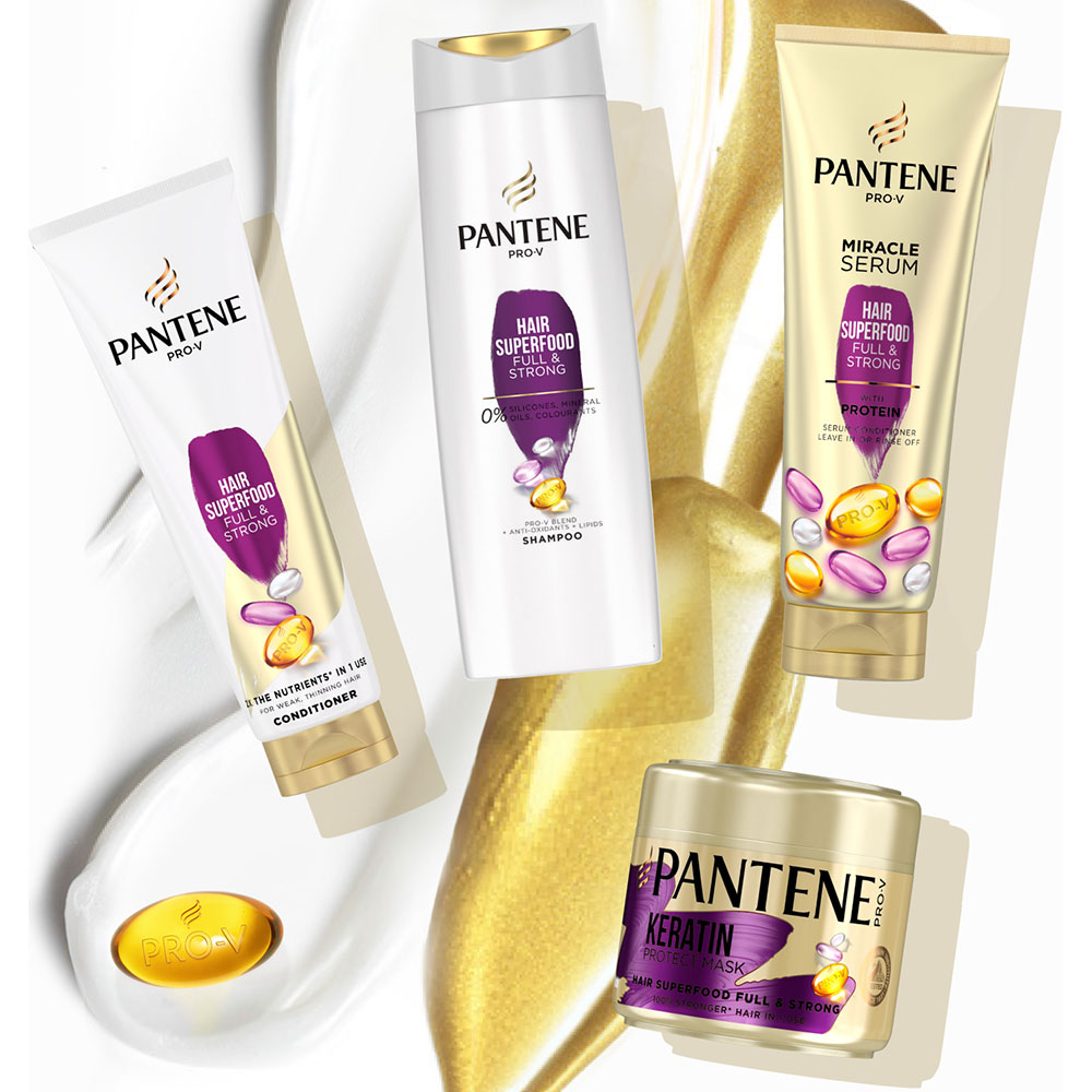 Фото Кондиционер для волос Pantene Pro-V Питательный коктейль Объемные и крепкие 275 мл (8006540416716)