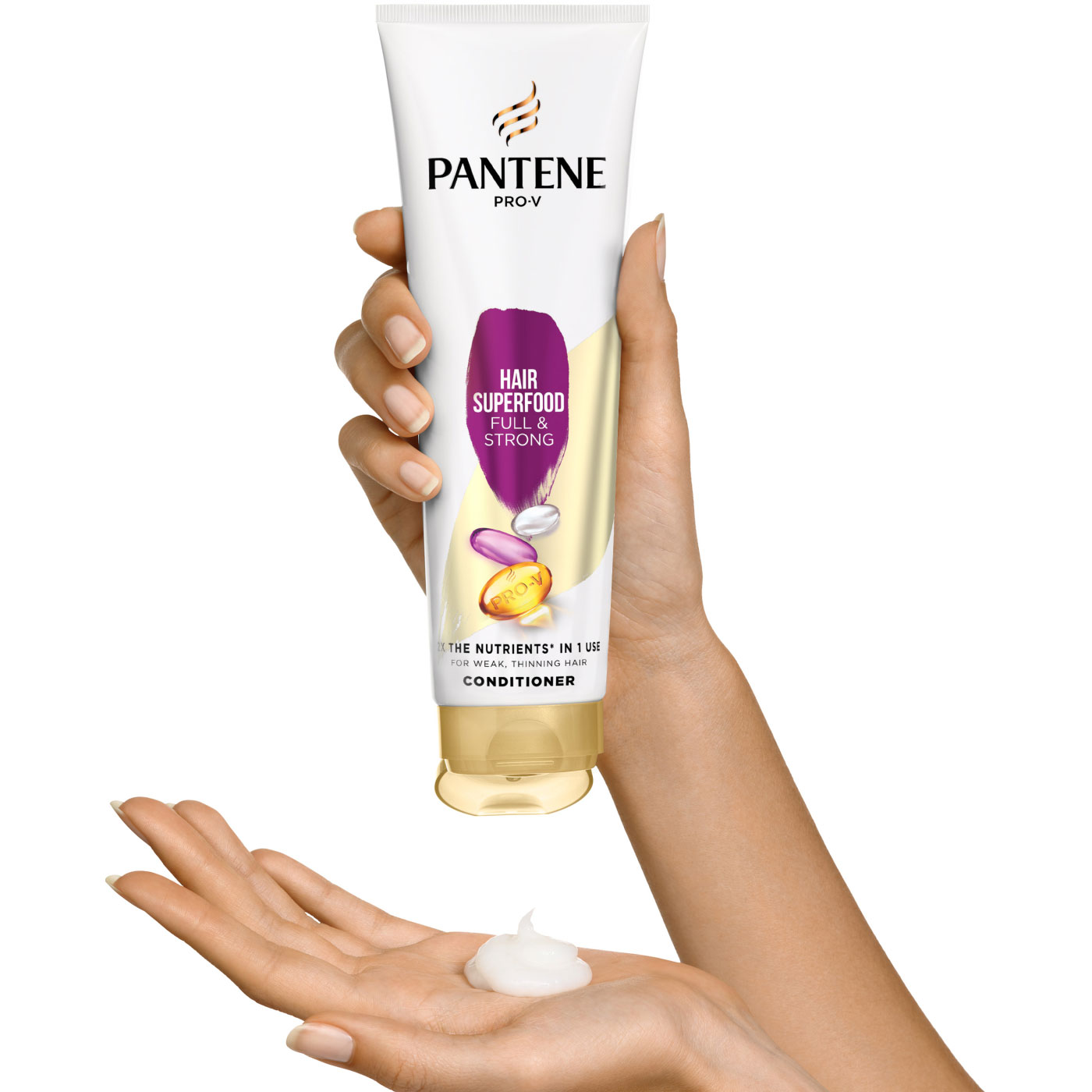 Кондиционер для волос Pantene Pro-V Питательный коктейль Объемные и крепкие 275 мл (8006540416716) Тип волос/кожи головы для всех типов