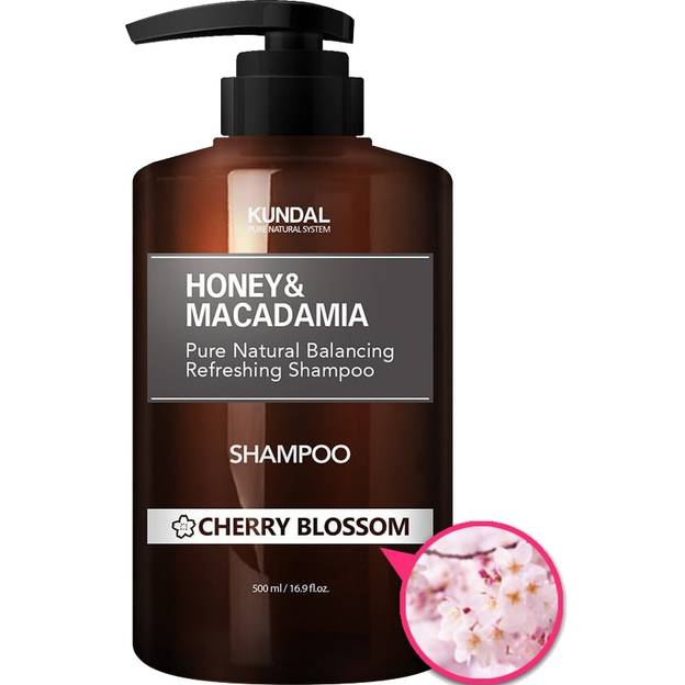 Шампунь KUNDAL Honey &Macadamia Cherry Blossom бессульфатный 500 мл (8809568740449) Состав Экстракт меда, экстракт черники, экстракт земляники, экстракт шелковицы, экстракт ежевики, экстракт риса, экстракт лотоса, экстракт розы, экстракт камелии, экстракт лаванды, экстракт мелиссы, экстракт ромашки, экстракт центеллы азиатской.