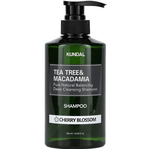 Шампунь KUNDAL Tea Tree&Macadamia Deep Cleansing Shampoo Cherry Blossom 500 мл (8809693252794)