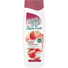 Шампунь WASH&GO SUPER FOOD З виноградом та макадамією 400 мл (8008970053066)