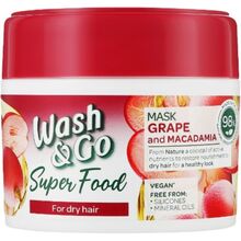 Маска для волос WASH&GO SUPER FOOD С виноградом и макадамией 300 мл (8008970053073)