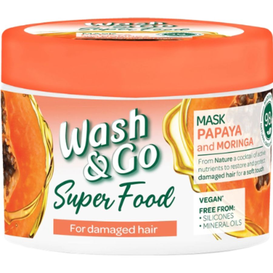 Маска для волос WASH&GO SUPER FOOD С папайей и морингой 300 мл (8008970053110)