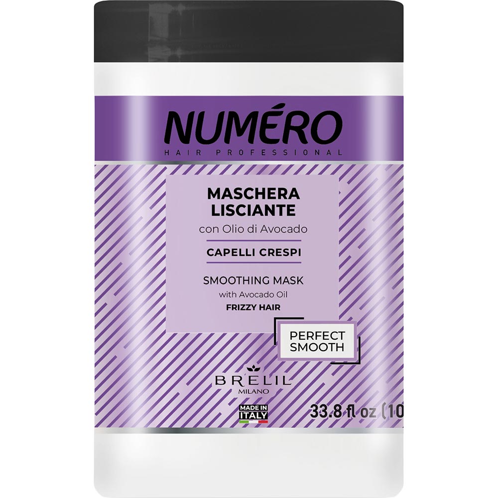 Маска для волос Brelil Numero разглаживающая с маслом авокадо 1 л (8011935075157)
