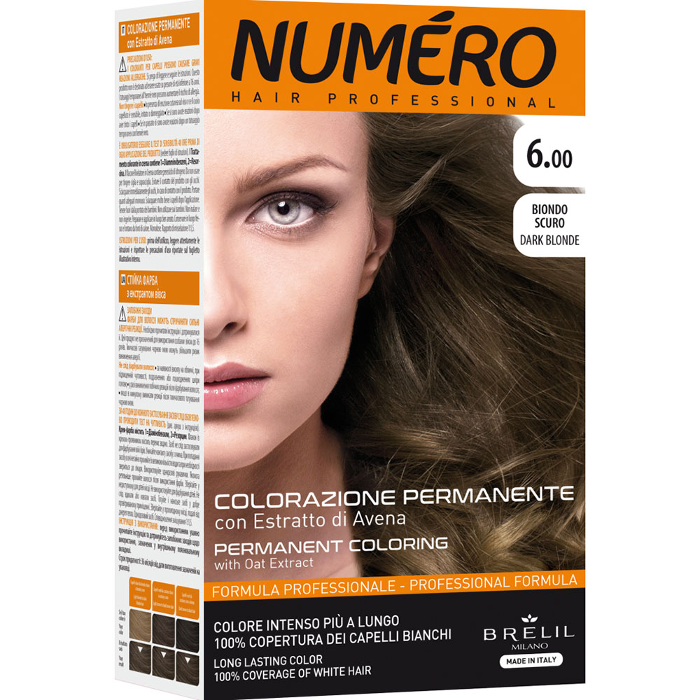 Фарба для волосся Brelil Numero 6.00 - Dark Blonde 140 мл (8011935081264)