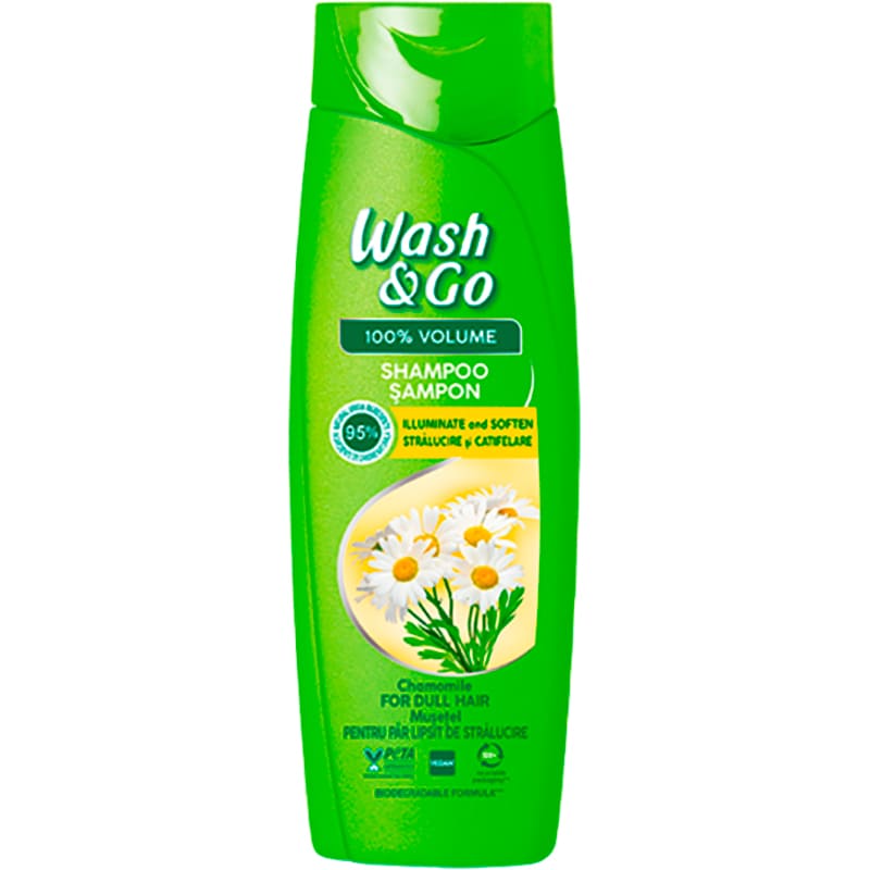 Шампунь WASH&GO с экстрактом ромашки 360 мл (8008970056760)