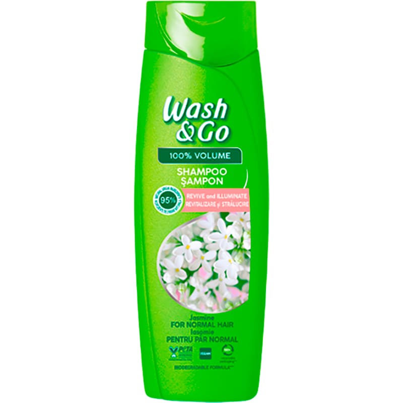 Шампунь WASH&GO с экстрактом жасмина 360 мл (8008970056807)