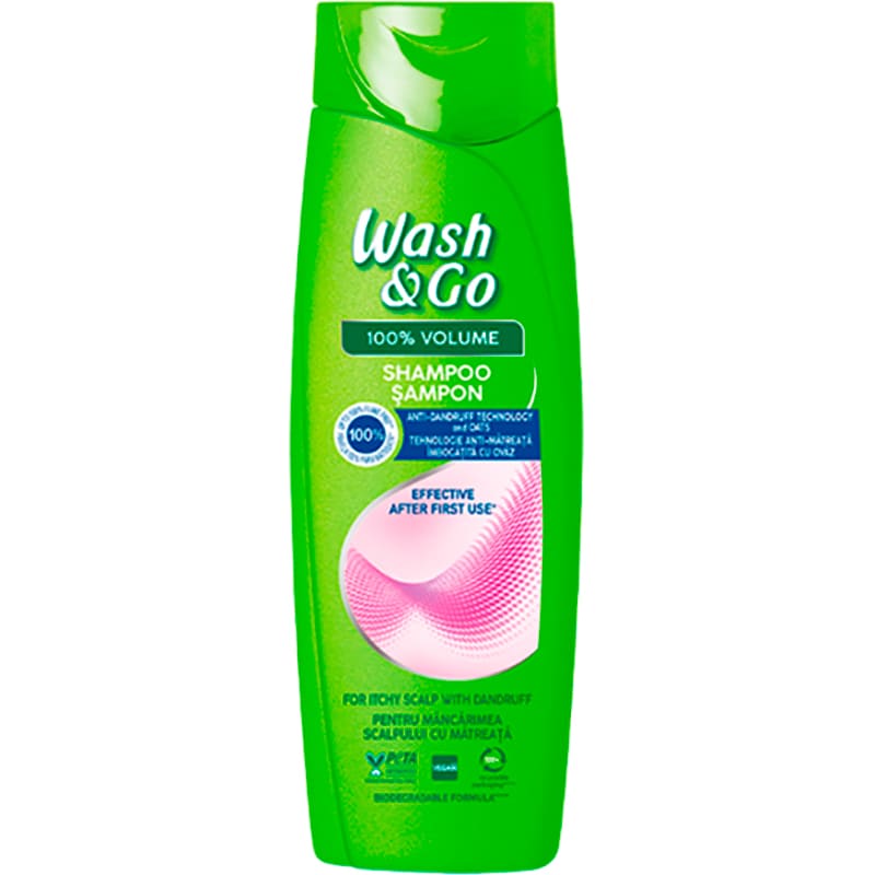 Шампунь WASH&GO с экстрактом овса 360 мл (8008970056876)