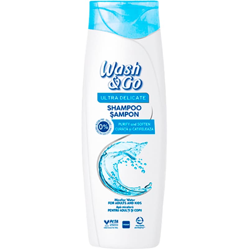 Шампунь WASH&GO на мицеллярной воде 360 мл (8008970057224)