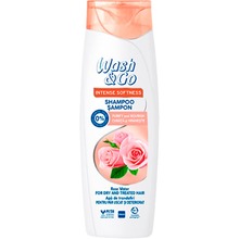 Шампунь WASH&GO з рожевою водою 360 мл (8008970057231)