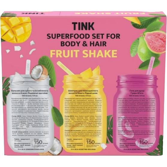 Подарочный набор TINK Superfood Set Fruit Shake Tink (289327) Тип бальзам для волос