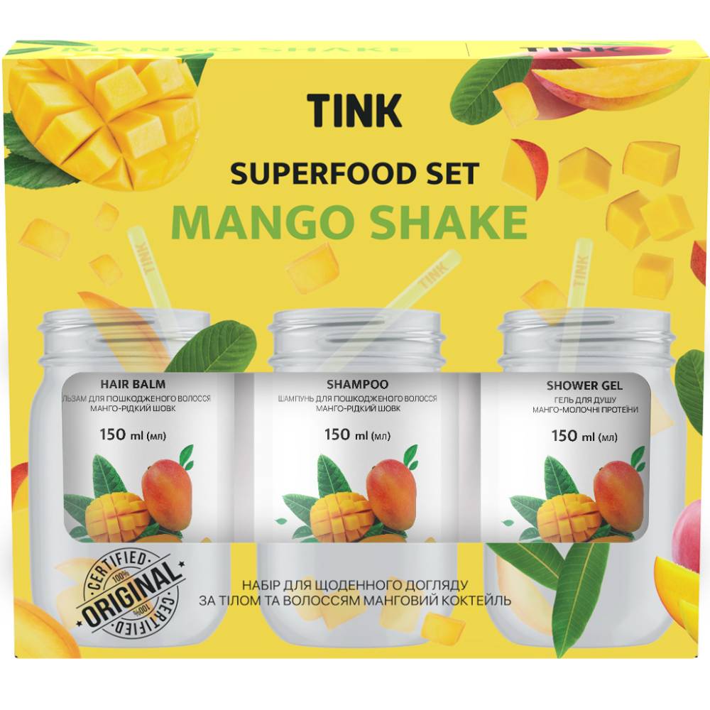 Подарунковий набір TINK Superfood Set Mango Shake Tink (764748) Тип бальзам для волосся