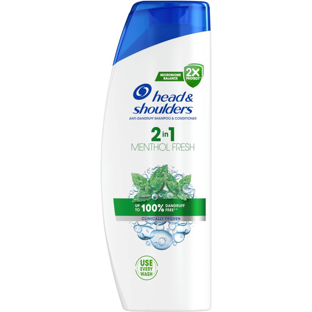 Шампунь Head & Shoulders 2 в 1 Свежесть ментола 625 мл (80776067)