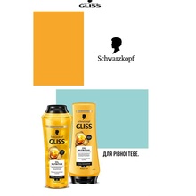 Набор GLISS Kur Oil Nutritive Hair Shine Шампунь 250 мл + Бальзам 200 мл (4015100863307)