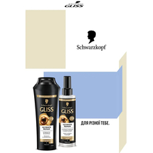 Набор GLISS Kur Ultimate repair Hair Reconstruction Шампунь 250 мл + Кондиционер 200 мл (4015100863284)