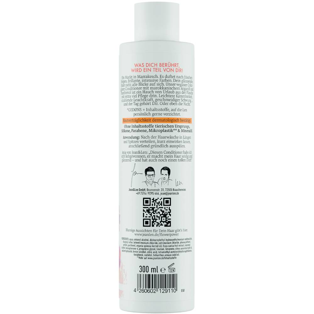 Кондиціонер JEAN_LEN Арганова олія-Інжир для блиску кольору 300мл (4260602129110) Тип кондиціонер для волосся