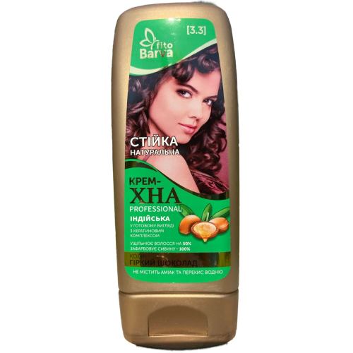 Крем-хна FITO BARVA Professional Индийская 3.3 Горький шоколад 140 мл (4820098542307)