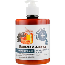 Маска для волосся ДОМАШНІЙ ДОКТОР Стимулююча Муміє та мед 500 мл (4823015929885)