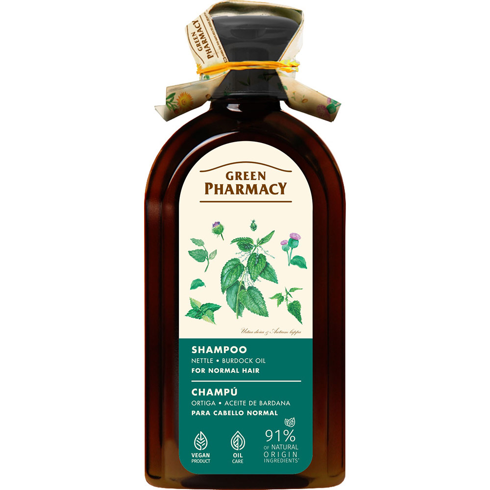 Шампунь Green Pharmacy для нормальных волос Крапива и репейное масло 350 мл (4823015904967)