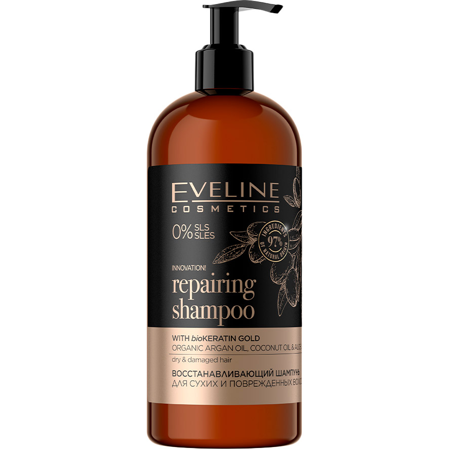 

Шампунь EVELINE COSMETICS ORGANIC GOLD 500 мл (B500OGSZ), ВІДНОВЛ. ШАМП. ДЛЯ СУХ. ТА ПОШК.