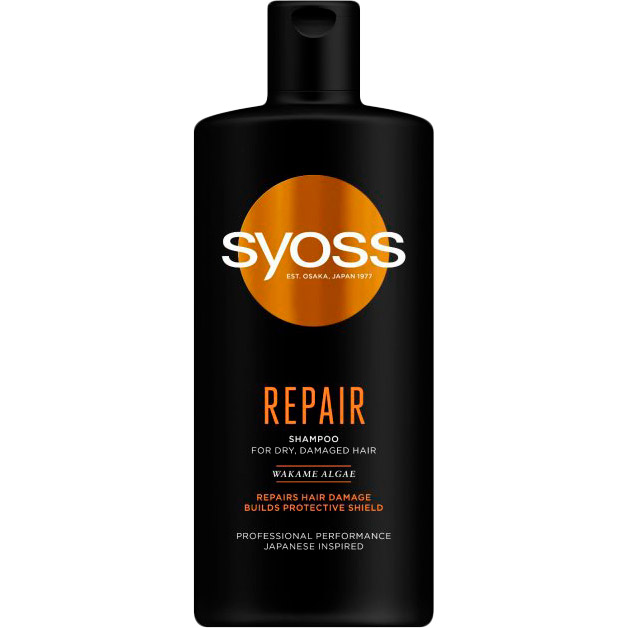 Шампунь SYOSS Repair с водорослями вакаме 440 мл (9000101276879)