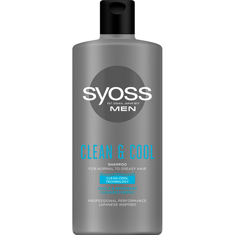 Шампунь SYOSS Men Clean & Cool с ментолом 440 мл (9000101277197)
