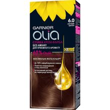 Фарба для волосся Garnier Olia Базова лінійка відтінок 6.0 Світлий шатен 112 мл (3600542243681)