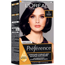 Фарба для волосся L'OREAL PARIS Preference 1 Чорний (3600521916551)