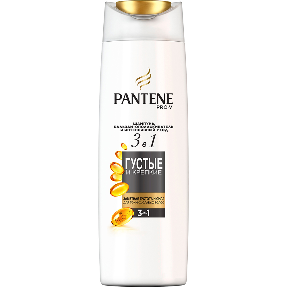 Шампунь PANTENE PRO-V 3в1 Густые и крепкие 360 мл (8001090673329)