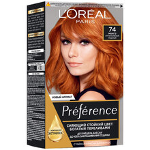 Фарба для волосся L'Oreal Paris Preference 74 - Інтенсивний мідний (3600521410370)