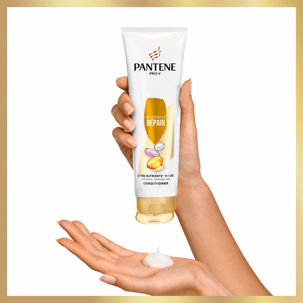 Кондиціонер для волосся Pantene Інтенсивне відновлення 275 мл (8001841740331) Склад Aqua, Cetyl Alcohol, Stearamidopropyl Dimethylamine, Glycerin, Stearyl Alcohol, Glutamic Acid, Bis-Aminopropyl Dimethycone, Parfum, Benzyl Alcohol, Sodium Benzoate, Citric Acid, Disodium EDTA, Panthenol, Panthenyl Ethyl