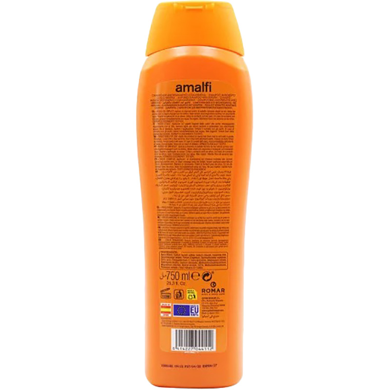 Шампунь AMALFI Anti-Frizz з кератином 750 мл (ASAF750) Склад Aqua, Sodium Laureth Sulfate, Sodium Chloride, Cocamidopropyl Betaine, Coco-Glucoside, Disodium Cocoamphodiacetate, Parfum, PEG-4 Distearyl Ether, Citric Acid, Guar Hydroxypropyltrimonium Chloride, Hydrolyzed Keratin, Distearyl Ether