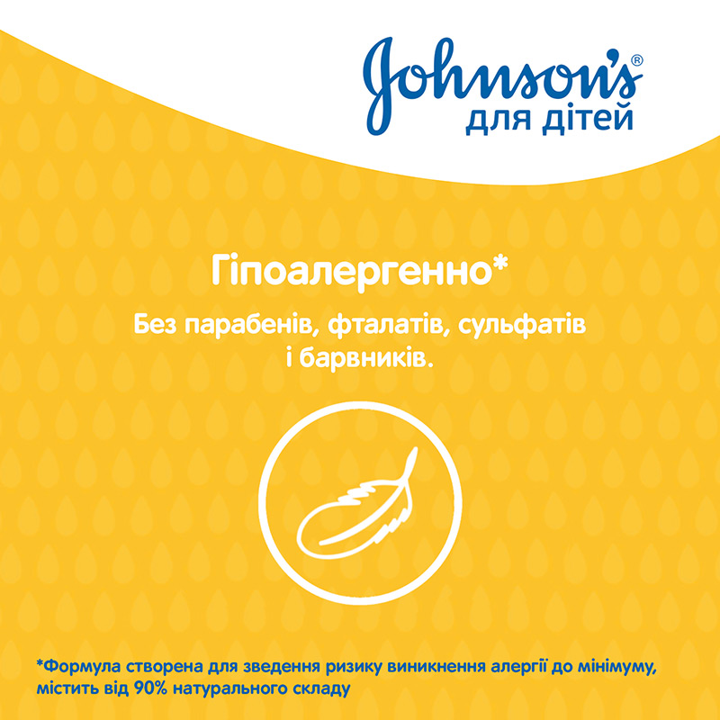 Зовнішній вигляд Шампунь JOHNSON'S Baby 300 мл (3574669907873)