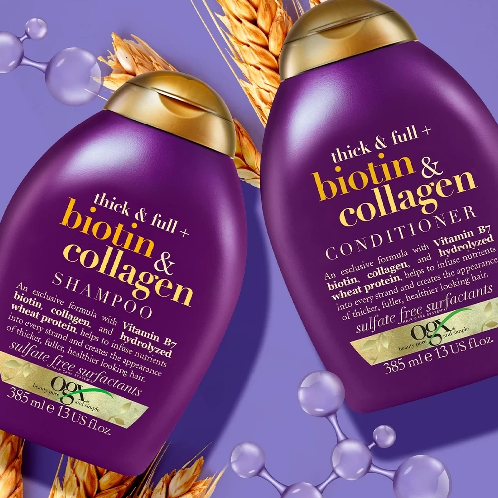 Кондиціонер OGX Biotin & Collagen 385 мл (22796976710) Тип волосся/шкіри голови тонкі