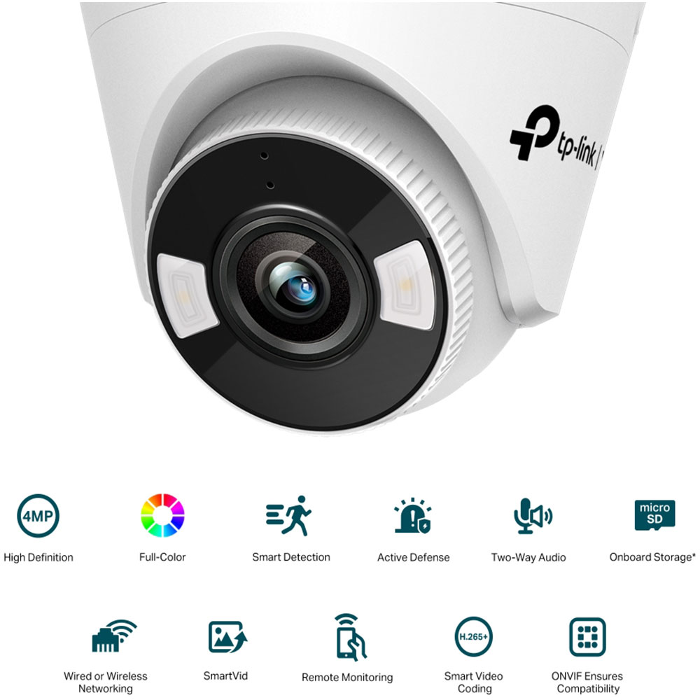 IP-камера TP-LINK VIGI C440 (VIGI-C440-4) Тип корпусу купольна