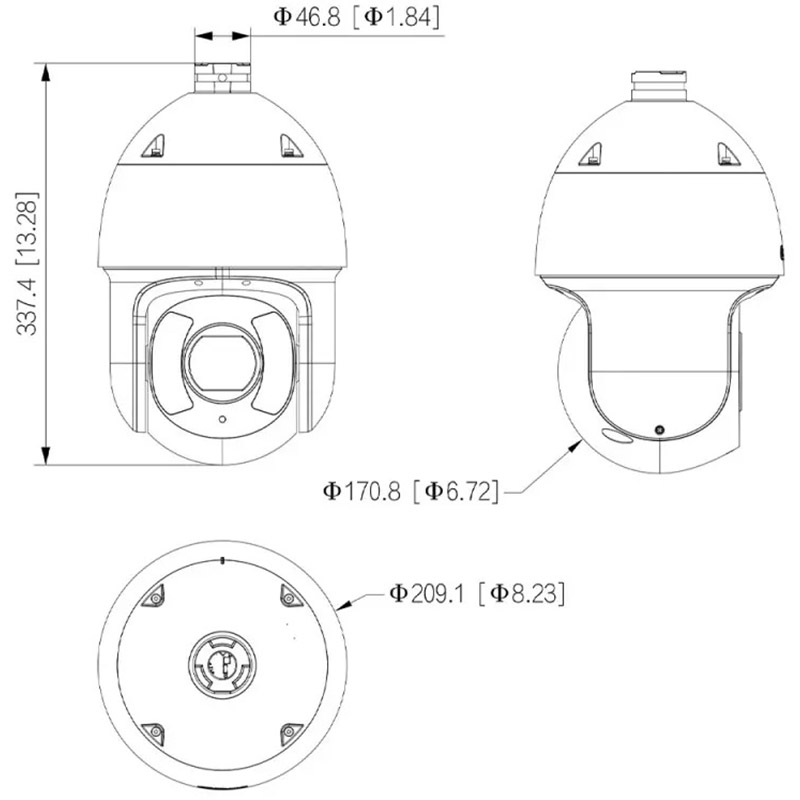 IP-камера DAHUA DH-SD6CE245GB-HNR Застосування зовнішнє спостереження