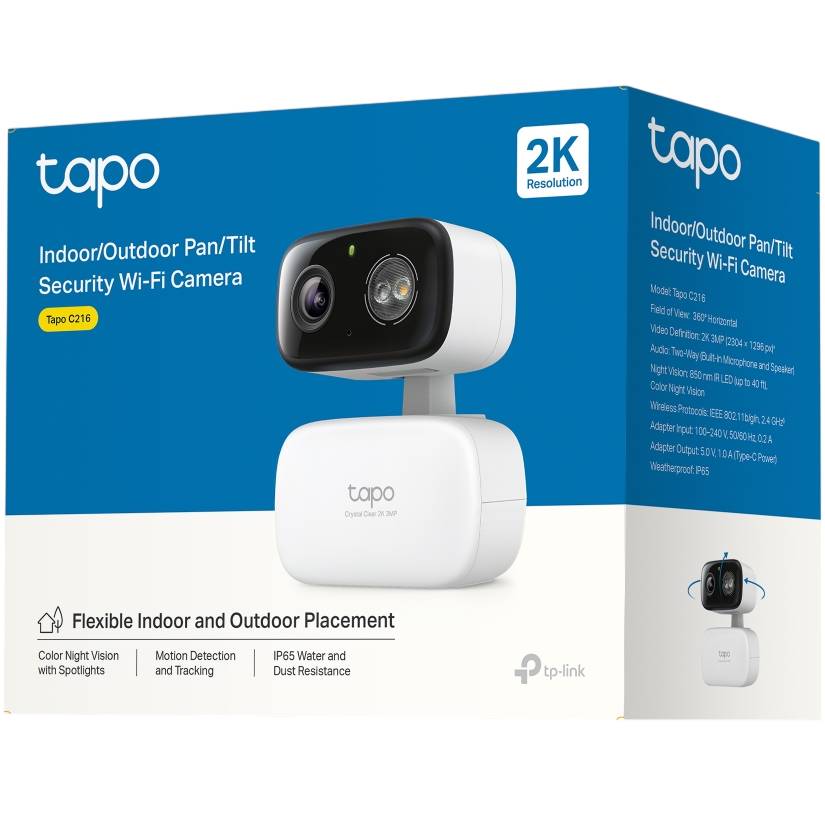IP-камера TP-LINK Tapo C216 3MP N300 microSD motion detection AI Застосування зовнішнє спостереження