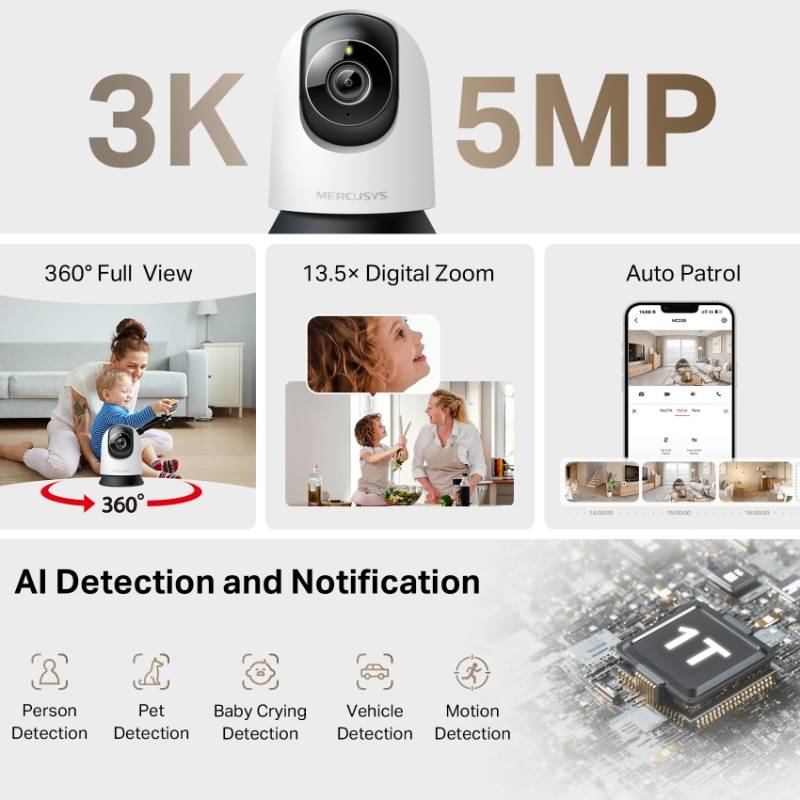 IP-камера MERCUSYS MC230 5MP N300 Тип корпуса корпусная (box)