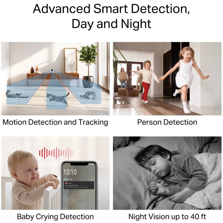 IP-камера MERCUSYS MC210 3MP N300 Тип подключения беспроводное