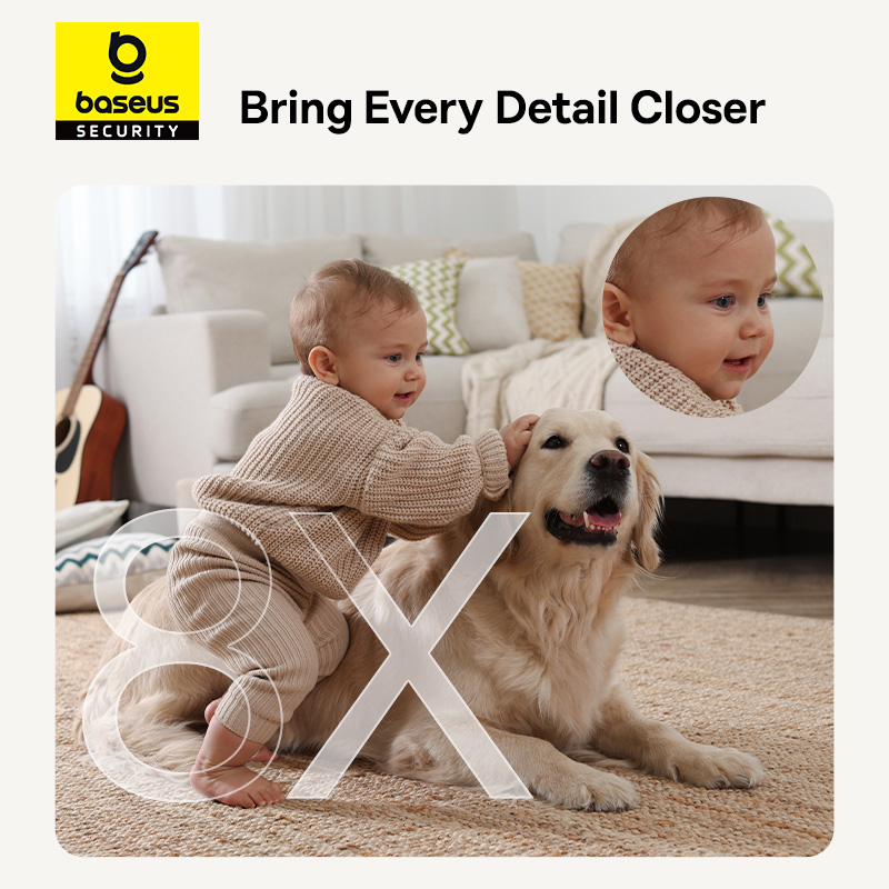 Изображение IP-камера BASEUS Security P1 Series Indoor 3MP OS White EU (S0TV002132)