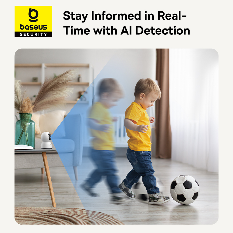 В Украине IP-камера BASEUS Security P1 Series Indoor 3MP OS White EU (S0TV002132)