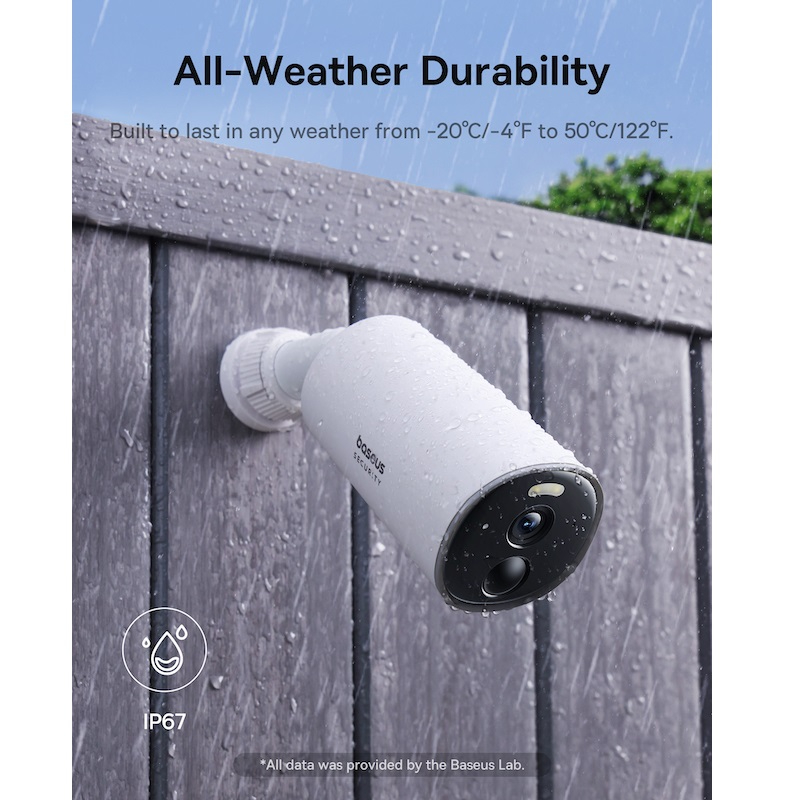 Фото IP-камера BASEUS Security B1 Outdoor Camera 2K White (S0SV002130)