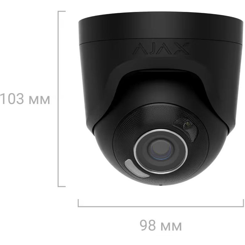 Фото IP камера AJAX TurretCam HL Black 8МП (2.8мм)