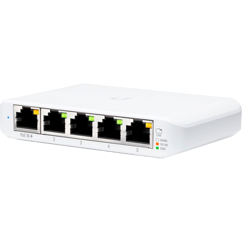 Коммутатор UBIQUITI UniFi Flex Mini (USW-FLEX-MINI) Порты коммутатора 5 x Gigabit Ethernet (10/100/1000 Мбит/с)