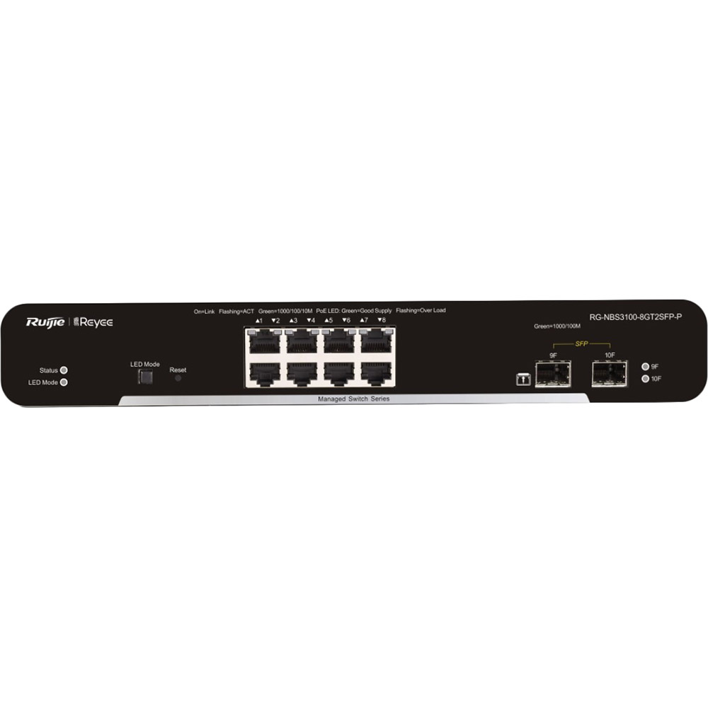Комутатор RUIJIE Reyee (RG-NBS3100-8GT2SFP-P)