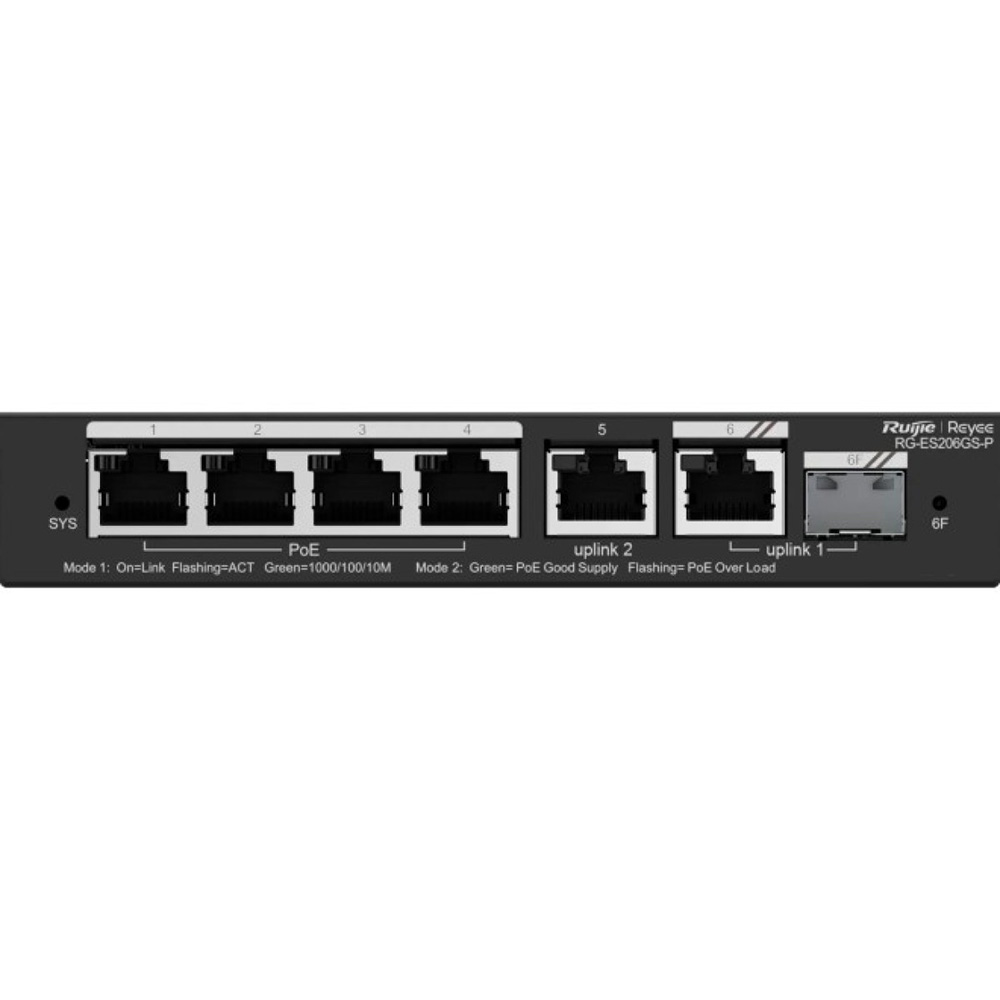 Коммутатор RUIJIE Reyee RG-ES206GS-P