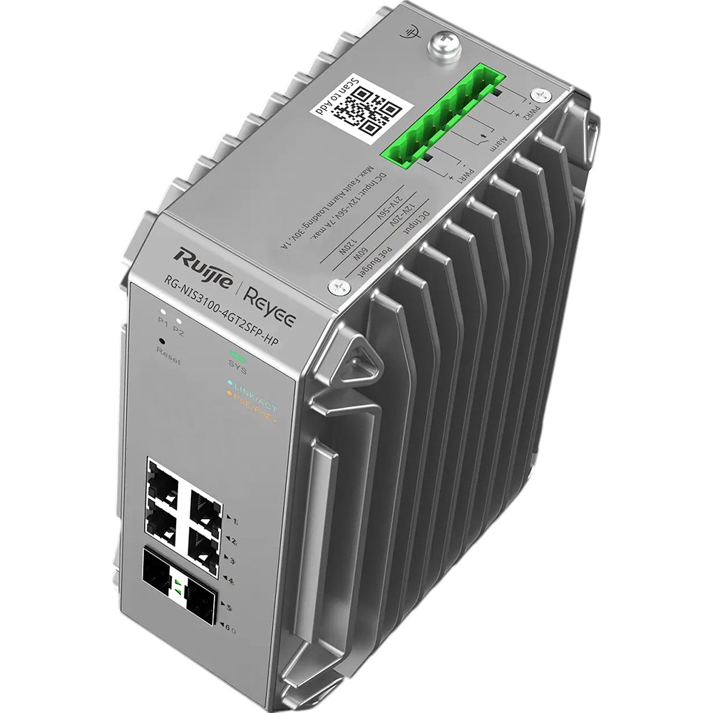 Комутатор RUIJIE Reyee RG-NIS3100-4GT2SFP-HP Ширина/висота корпусу 165/132