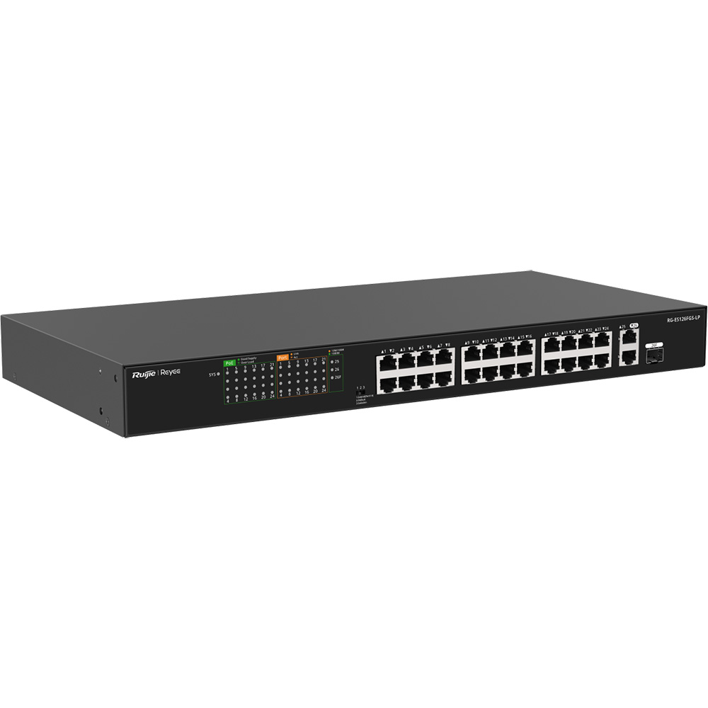 Коммутатор RUIJIE Reyee RG-ES126FGS-LP Тип неуправляемый