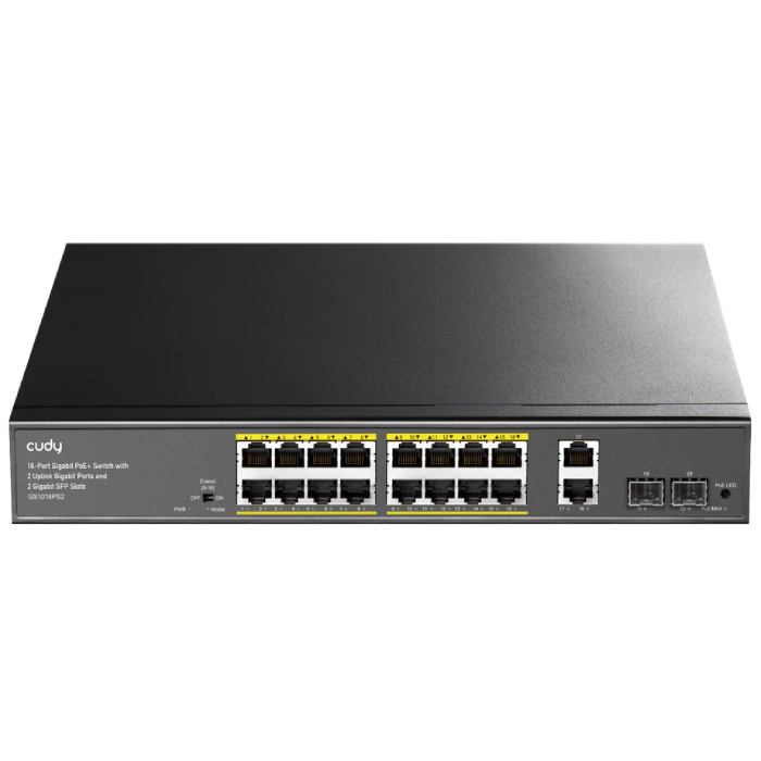 Коммутатор CUDY GS1018PS2